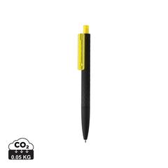 Vue Stylo X3 finition gomme noire de couleur jaune| Krokrodeal