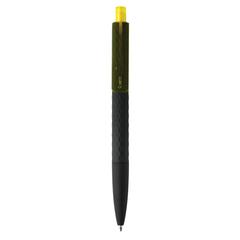 Vue Stylo X3 finition gomme noire de couleur jaune| Krokrodeal
