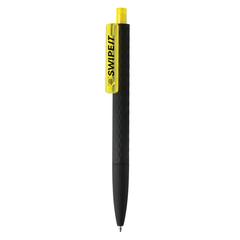 Vue Stylo X3 finition gomme noire de couleur jaune| Krokrodeal