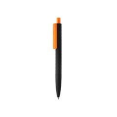 Vue Stylo X3 finition gomme noire de couleur orange| Krokrodeal