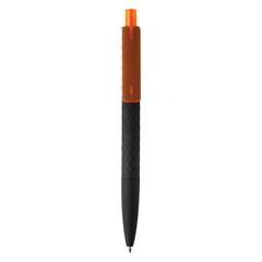 Vue Stylo X3 finition gomme noire de couleur orange| Krokrodeal