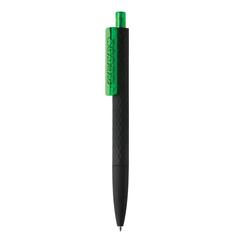 Vue Stylo X3 finition gomme noire de couleur vert| Krokrodeal