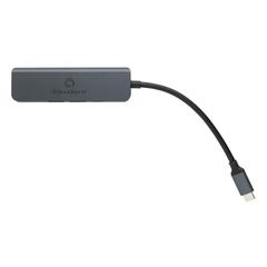 Vue Hub avec entrée HDMI en aluminium recyclé Terra RCS de couleur gris| Krokrodeal