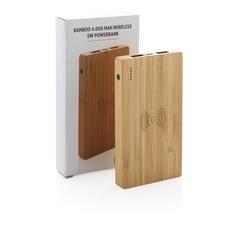 Vue Batterie de secours 4000 mAh à induction 5W de couleur marron| Krokrodeal