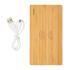Vue Batterie de secours 4000 mAh à induction 5W de couleur marron| Krokrodeal