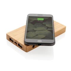 Vue Batterie de secours 4000 mAh à induction 5W de couleur marron| Krokrodeal