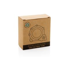 Vue Mètre ruban Grip 5M/19mm en plastique recyclé RCS de couleur gris| Krokrodeal