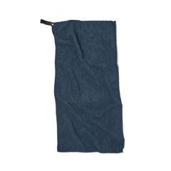 Vue VINGA Serviette sèche active RPET GRS de couleur bleu| Krokrodeal