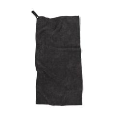 Vue VINGA Serviette sèche active RPET GRS de couleur noir| Krokrodeal