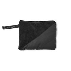 Vue VINGA Serviette sèche active RPET GRS de couleur noir| Krokrodeal
