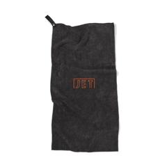 Vue VINGA Serviette sèche active RPET GRS de couleur noir| Krokrodeal