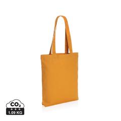Vue Sac tote en toile recyclée 285 g/m² Impact Aware™ de couleur orange| Krokrodeal