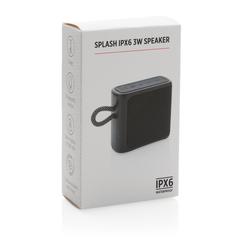Vue Enceinte IPX6 3W Splash de couleur noir| Krokrodeal