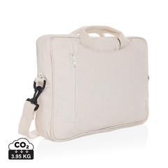Sacoche ordinateur 15,4'' en coton recyclé AWARE™ Laluka publicitaire pas cher