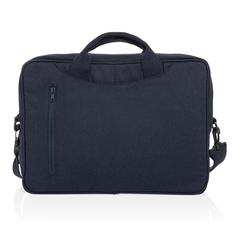 Vue Sacoche ordinateur 15,4'' en coton recyclé AWARE™ Laluka de couleur bleu| Krokrodeal