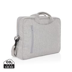 Vue Sacoche ordinateur 15,4'' en coton recyclé AWARE™ Laluka de couleur gris| Krokrodeal