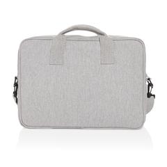 Vue Sacoche ordinateur 15,4'' en coton recyclé AWARE™ Laluka de couleur gris| Krokrodeal