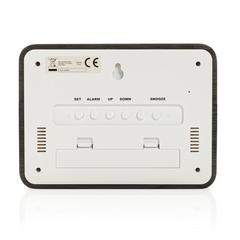 Vue Station météo et calendrier Grundig de couleur blanc| Krokrodeal