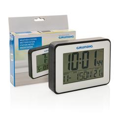 Vue Station météo et calendrier Grundig de couleur blanc| Krokrodeal