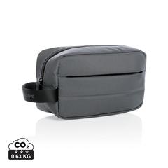Vue Trousse de toilette Impact en rPET AWARE™ de couleur gris| Krokrodeal