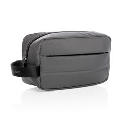 Vue Trousse de toilette Impact en rPET AWARE™ de couleur gris| Krokrodeal
