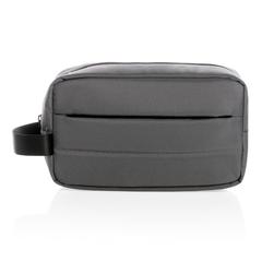 Vue Trousse de toilette Impact en rPET AWARE™ de couleur gris| Krokrodeal
