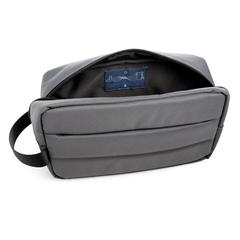 Vue Trousse de toilette Impact en rPET AWARE™ de couleur gris| Krokrodeal