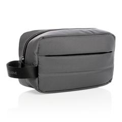 Vue Trousse de toilette Impact en rPET AWARE™ de couleur gris| Krokrodeal