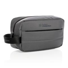 Vue Trousse de toilette Impact en rPET AWARE™ de couleur gris| Krokrodeal
