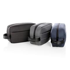 Vue Trousse de toilette Impact en rPET AWARE™ de couleur gris| Krokrodeal