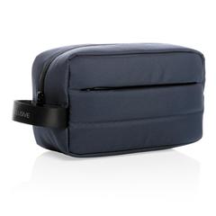 Vue Trousse de toilette Impact en rPET AWARE™ de couleur bleu| Krokrodeal