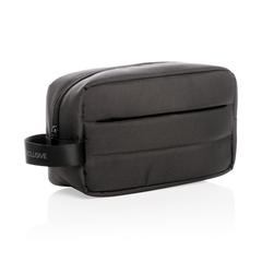 Vue Trousse de toilette Impact en rPET AWARE™ de couleur noir| Krokrodeal