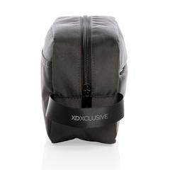Vue Trousse de toilette Impact en rPET AWARE™ de couleur noir| Krokrodeal