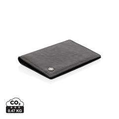 Vue Etui passeport anti RFID de couleur noir| Krokrodeal