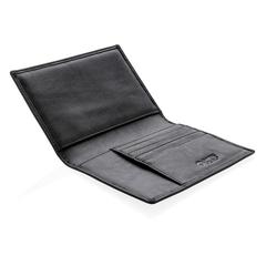 Vue Etui passeport anti RFID de couleur noir| Krokrodeal