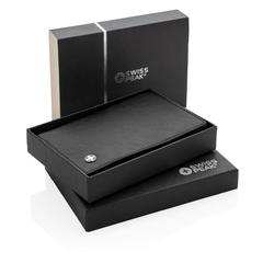 Vue Etui passeport anti RFID de couleur noir| Krokrodeal