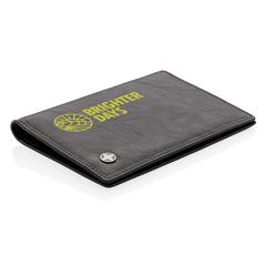 Vue Etui passeport anti RFID de couleur noir| Krokrodeal