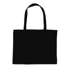 Vue Sac shopping en coton recyclée 145 gr Impact AWARE™ de couleur noir| Krokrodeal