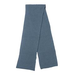 Vue Écharpe tricotée 180x25cm Impact AWARE™ Polylana® de couleur bleu| Krokrodeal