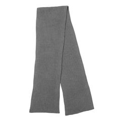 Vue Écharpe tricotée 180x25cm Impact AWARE™ Polylana® de couleur gris| Krokrodeal