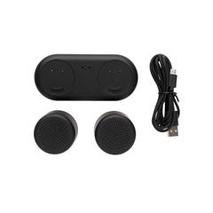 Vue Double enceinte à charge sans fil de couleur noir| Krokrodeal