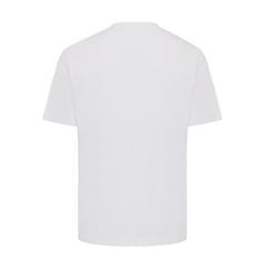 Vue T-shirt coupe boxy en coton recyclé Iqoniq Teide de couleur blanc| Krokrodeal