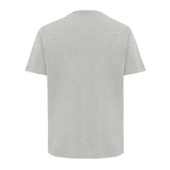 Vue T-shirt coupe boxy en coton recyclé Iqoniq Teide de couleur gris| Krokrodeal