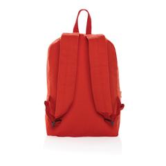 Vue Sac à dos en toile recyclée 285 g/m² Impact Aware™ de couleur rouge| Krokrodeal