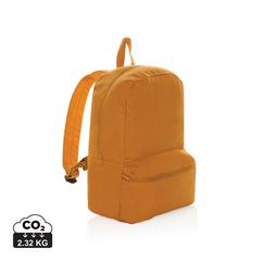 Vue Sac à dos en toile recyclée 285 g/m² Impact Aware™ de couleur orange| Krokrodeal