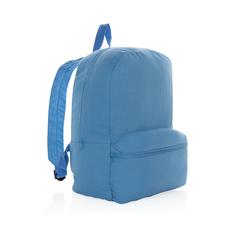 Vue Sac à dos en toile recyclée 285 g/m² Impact Aware™ de couleur bleu| Krokrodeal