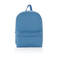 Vue Sac à dos en toile recyclée 285 g/m² Impact Aware™ de couleur bleu| Krokrodeal