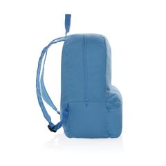 Vue Sac à dos en toile recyclée 285 g/m² Impact Aware™ de couleur bleu| Krokrodeal
