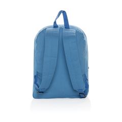 Vue Sac à dos en toile recyclée 285 g/m² Impact Aware™ de couleur bleu| Krokrodeal