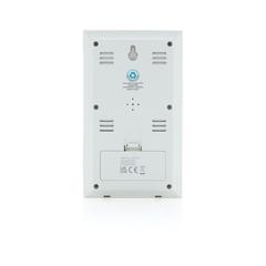 Vue Station météo en bambou FSC® et plastique recyclé RCS Utah de couleur marron| Krokrodeal